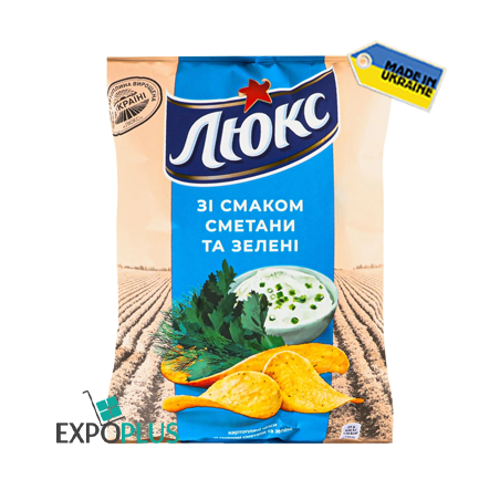 K515 MONDELEZ LYUKS SOUR CREAM&GREENS CHIPS (22X125G)