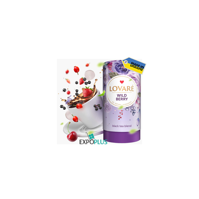 K518 LOVARE TEA BLACK WILD BERRY (10X80G)