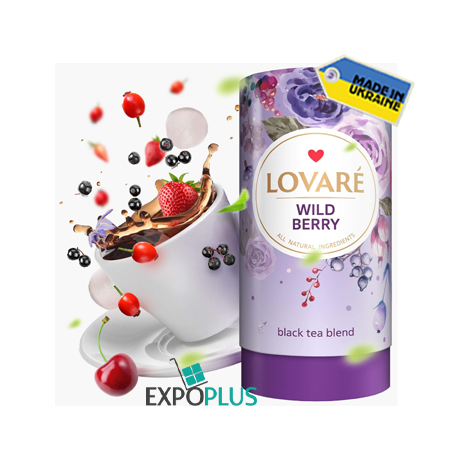 K518 LOVARE TEA BLACK WILD BERRY (10X80G)