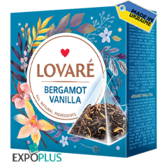 K523 LOVARE TEA BERGAMOT VANILLA PIRAMIDKI 15*2G (12X30G)