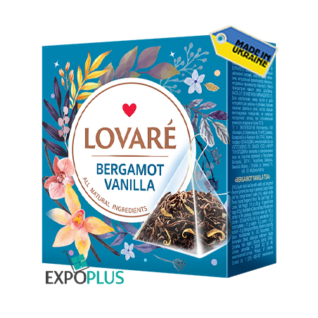 K523 LOVARE TEA BERGAMOT VANILLA PIRAMIDKI 15*2G (12X30G)