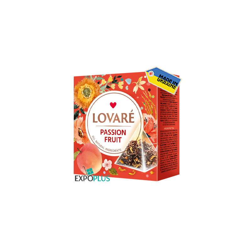 K525 LOVARE TEA PASSION FRUIT PIRAMIDKI 15*2G (12X30G)