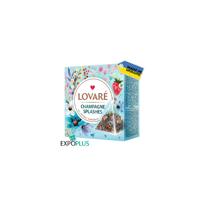 K533 LOVARE TEA SPARKLING SPLASHES PYRAMIDS 15*2G (12X30G)