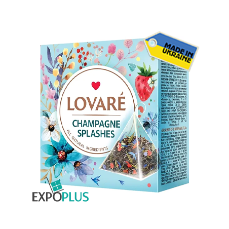 K533 LOVARE TEA SPARKLING SPLASHES PYRAMIDS 15*2G (12X30G)