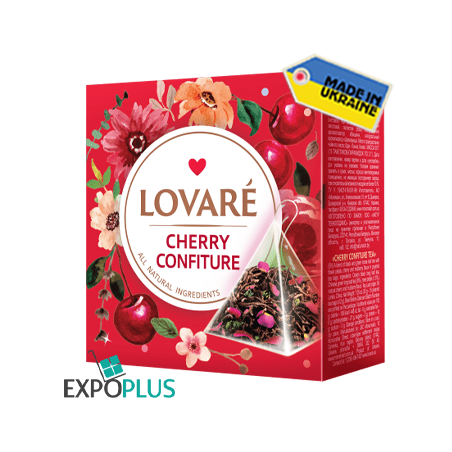 K535 LOVARE TEA CHERRY CONFITURE PYRAMIDS 15*2G (12X30G)