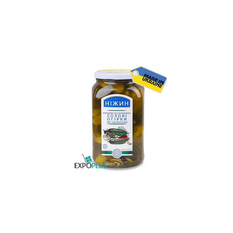 K548 NIZHYN PICKLED CUCUMBERS COUNTRY STYLE (12X920G)