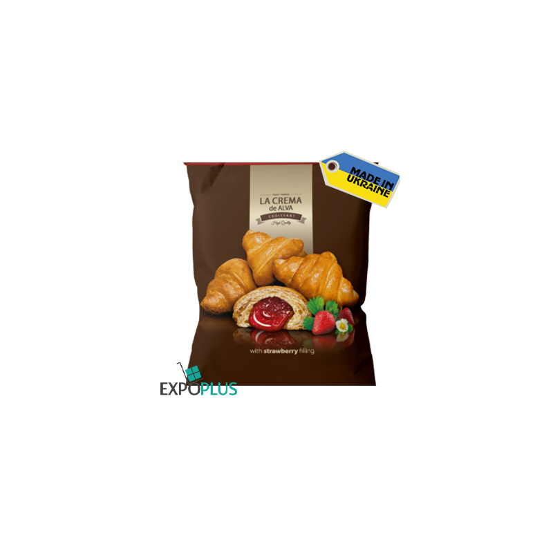 K554 LA CREAMA DE ALVA CROISSANT WITH STRAWBERRY (10X210G)