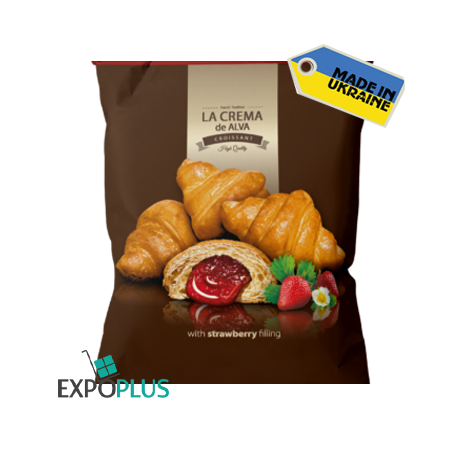 K554 LA CREAMA DE ALVA CROISSANT WITH STRAWBERRY (10X210G)