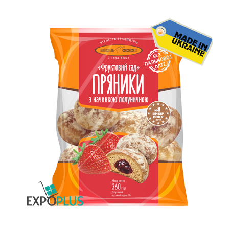 K560 KYIVHLIB GINGERBREAD FRUIT GARDEN STRAWBERRY (10X300G)