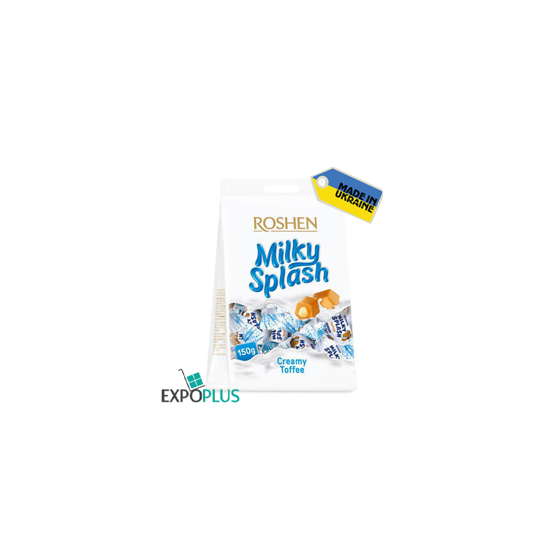 K563 ROSHEN MILKY SPLASH TOFFEE WITH MILK 25%(12X150G)