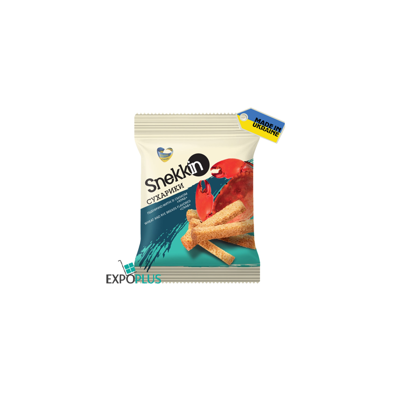 K583 SNEKKIN RUSKS CRAB (20X70G)