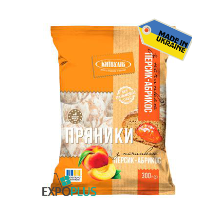K611 KYIVHLIB GINGERBREAD FRUIT GARDEN PEACHAPRICOT(10X300G)