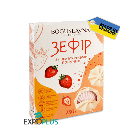 K629 BOGUSLAVNA ZEPHYR WITH STRAWBERRY PIECES (8X230G)