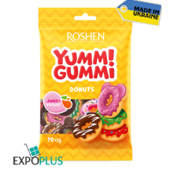K657 ROSHEN YUMMI GUMMI DONUTS JELLY (22X70G)