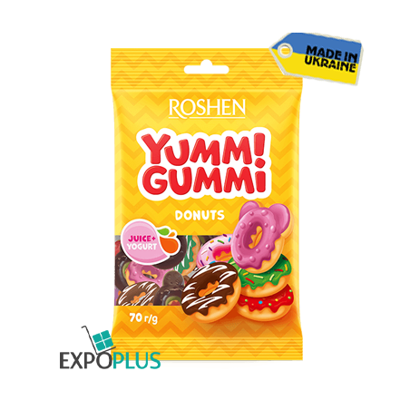 K657 ROSHEN YUMMI GUMMI DONUTS JELLY (22X70G)