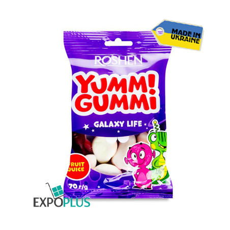 K658 ROSHEN YUMMI GUMMI JELLY CANDIES (22X70G)