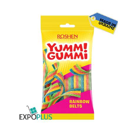 K659 ROSHEN YUMMI GUMMI SOUR BELTS JELLY (40X70G)
