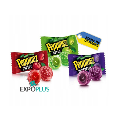 K661 ROSHEN PEPPINEZZZ HARD CANDIES FRUIT-BERRY (6X900G)