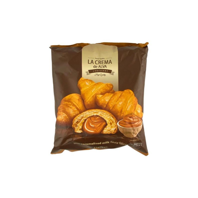 K692 LA CREAMA DE ALVA CROISSANT WITH CARAME FILLING 10X210G