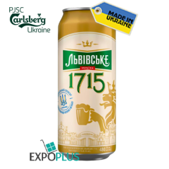 N006 LVIVSKE 1715 BEER 4.5%ALC.(24X0.48L)CARLSBERG UKRAINE