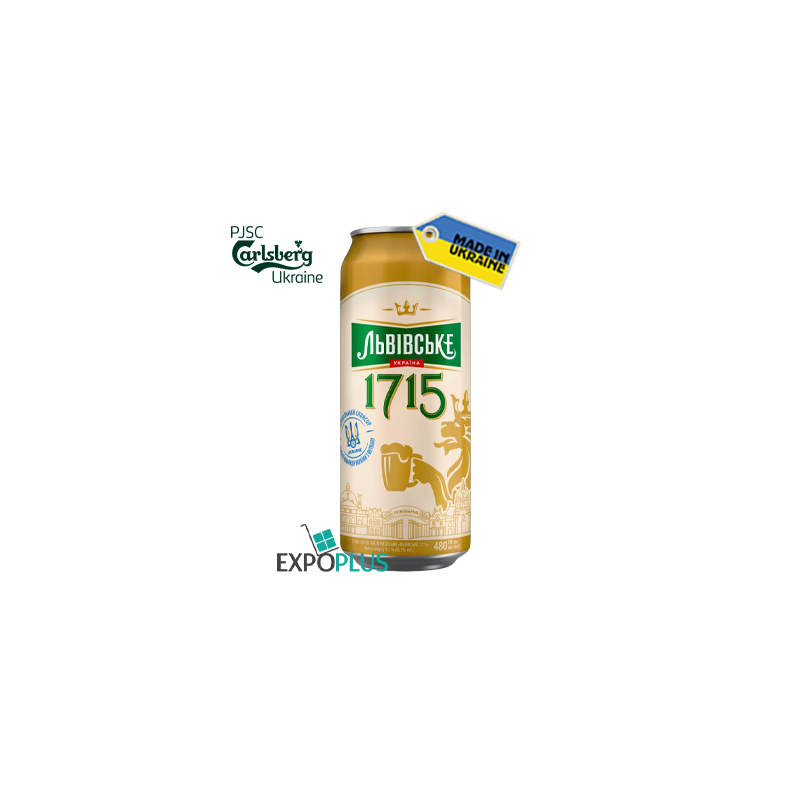 N006 LVIVSKE 1715 BEER 4.5%ALC.(24X0.48L)CARLSBERG UKRAINE