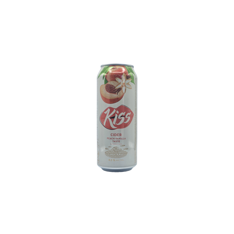 N016 KISS PEACH VANILLA 4.5% ( 24X0.5L)