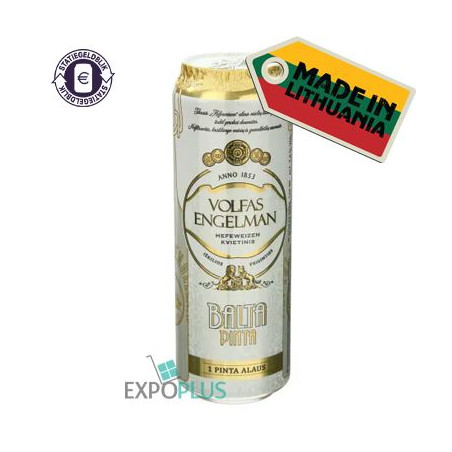 N074 VOLFAS ENGELMAN BALTA PINTA 5% (24X568ML)