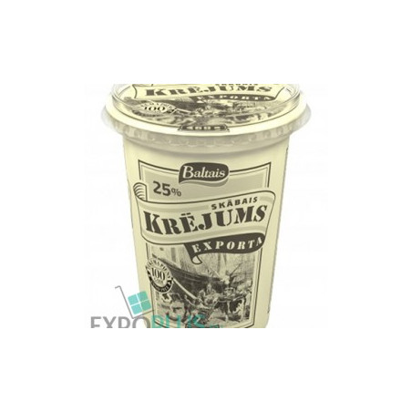 P076 BALTAIS EXPORTA KREJUMS 25% FAT 12X360G