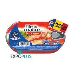 Q091 NAVODUL PLIN FILE DE MACROU IN SOS TOMAT (15X180G)