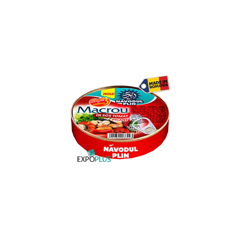 Q100 NAVODUL PLIN MACROU IN SOS TOMAT PICANT (16X160G)