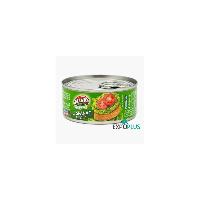 Q406 MANDY FOODS VEGETAL CU SPANAC (6X120G)