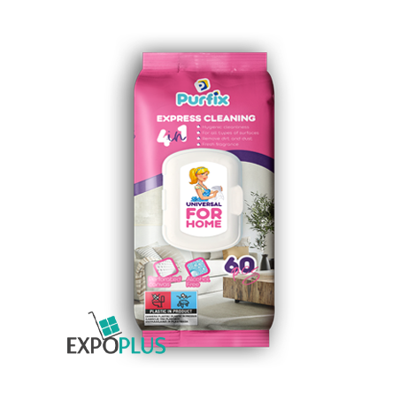 T027 PURFIX HOUSEHOLD WET WIPES FOR CLEANING 60PCS(16INBOX)