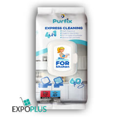 T029 PURFIX HOUSEHOLD WET WIPES FOR KITCHEN 60 PCS(16INBOX)