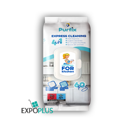 T029 PURFIX HOUSEHOLD WET WIPES FOR KITCHEN 60 PCS(16INBOX)