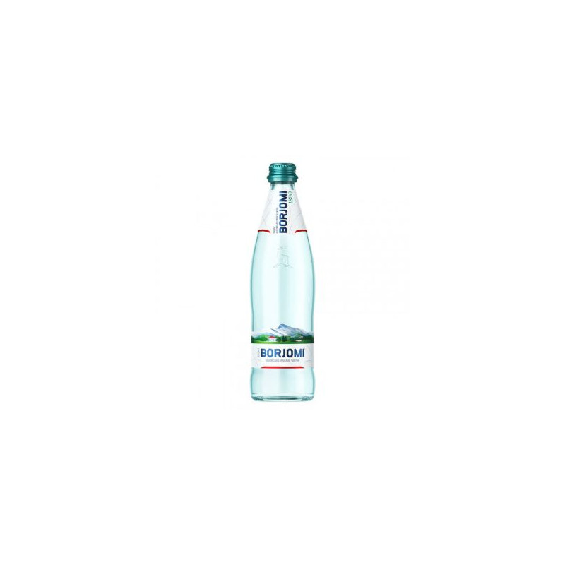 X011 MINERAL SPARKLING WATER ,,BORJOMI'' 12X500ML /GLAS