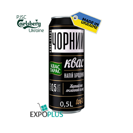 X016 KVAS TARAS CHORNYJ DARK (24X0.5L)CARLSBERG UKRAINE