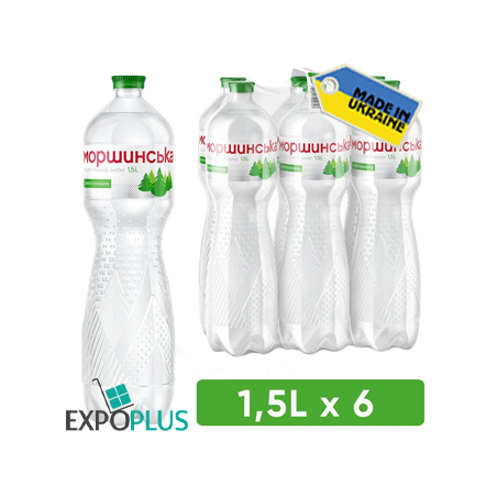 X068 MORSHYNSKA NATURAL MINERAL WATER MEDIUM CARBON.(6X1.5L)