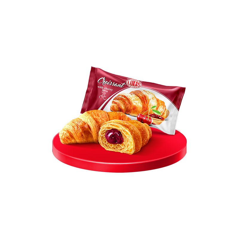 K718 LUKAS CROISSANT CHERRY FILLING (24X45G)