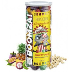 K707 BOOMZA CARAMELIZED POPCORN IN TUBE FRUIT (12X170G)