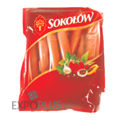A028 SOKOLOW HOT DOG S INDYKIEM CZOSNKOWYM (BOX APP. 10 KG)