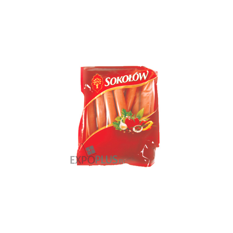 A028 SOKOLOW HOT DOG S INDYKIEM CZOSNKOWYM (BOX APP. 10 KG)