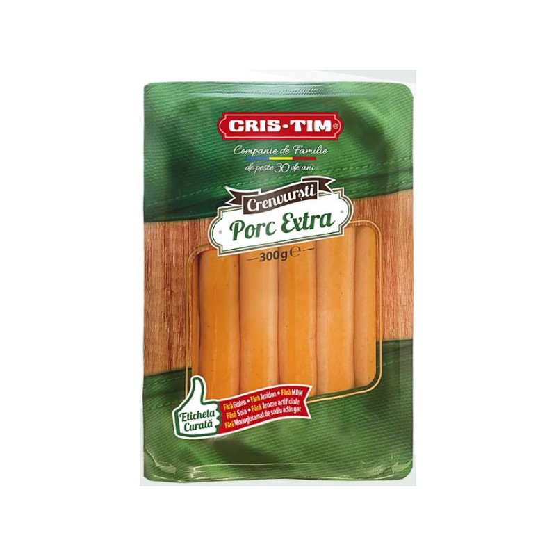 A307 CRISTIM CRENVURSTI PORC EXTRA 300G /ORDER BY PCS