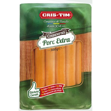 A307 CRISTIM CRENVURSTI PORC EXTRA 300G /ORDER BY PCS