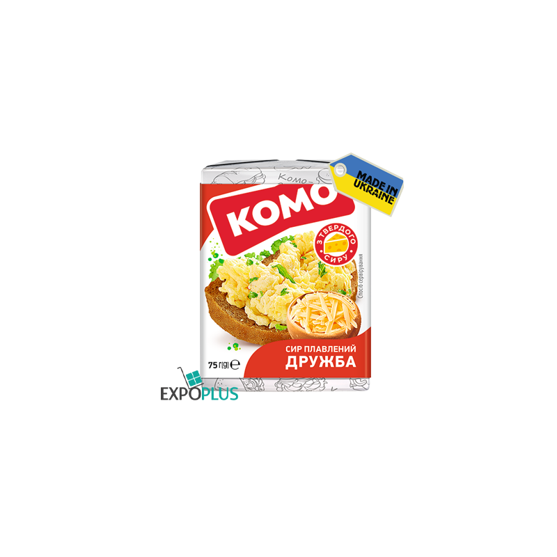 P001 KOMO PROCESSED CHEESE DRUZHBA 40% (24X75G)
