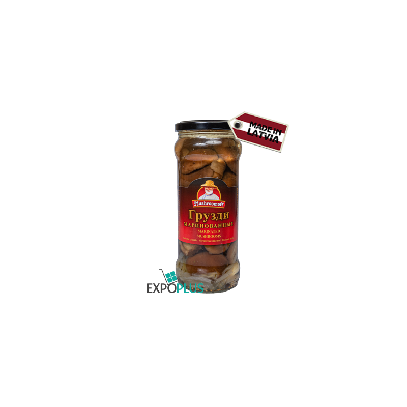 B326 MUSHROOMOFF CANNED MILK-AGARIC (12X580ML)GRUZDI