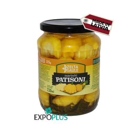 B328 ZELTA SAULE CANNED SGUASH (8X720ML)PATISONI