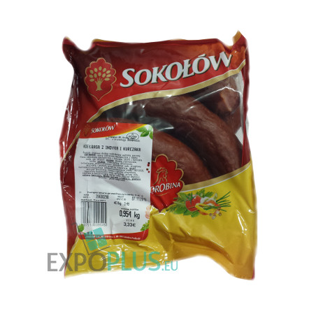 A022 SOKOLOW KIELBASA Z INDYKA I KURCZAKA (BOX APP. 10 KG)