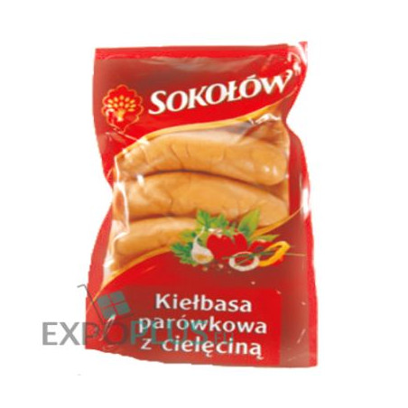 A038 SOKOLOW KIELBASA PAROWKOWA Z CIELECINA (12X700G)