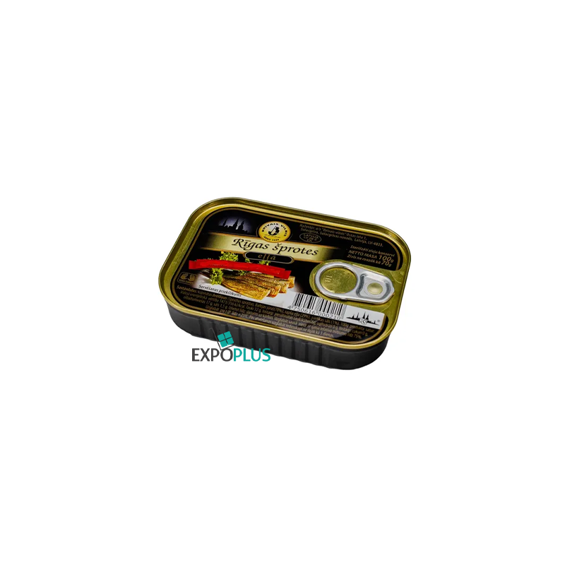 B350 BV SMOKED RIGA SPRATS IN OIL (64X100G)