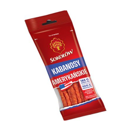 A128 SOKOLOW KABANOSY AMERYKANSKIE (20X120G)